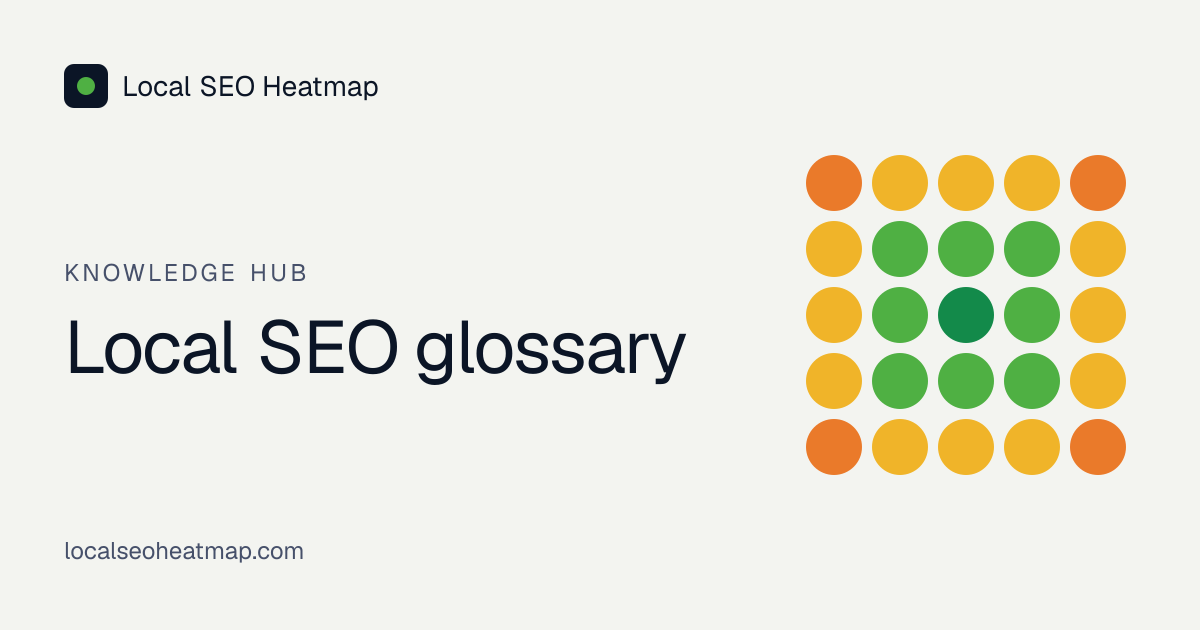 Local SEO glossary